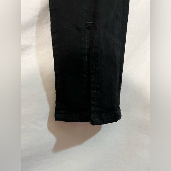 FRAME Le High Skinny Front Split - Film Noir Black Jeans 24 - Picture 11 of 11